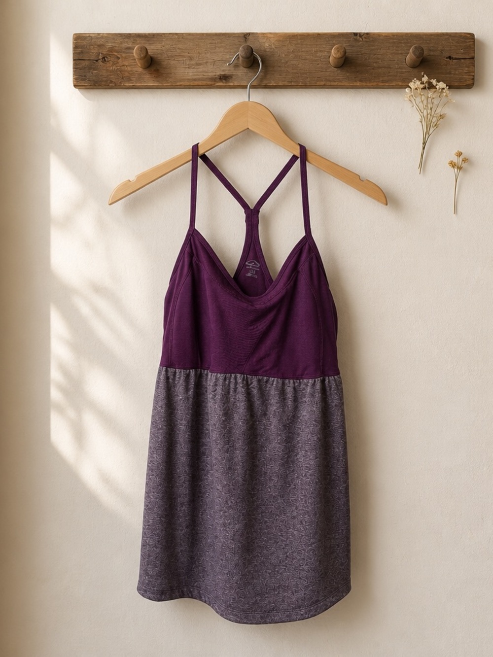 Champion Purple & Gray Seamless Sports Tank with Built-In Support - Picture 2 of 9